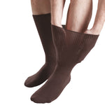 Load image into Gallery viewer, 1 Pair IOMI FootNurse Extra Wide Oedema Socks - Brown
