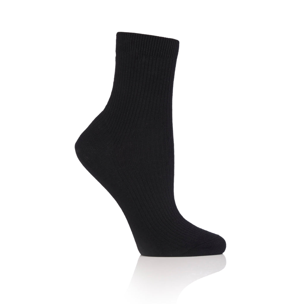 1 Pair Beauty Feet Heel Pad Socks - Black