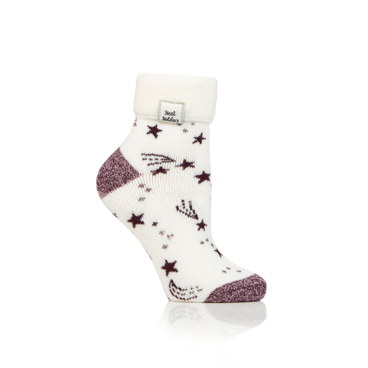 1 paire de chaussettes thermiques pour femme - Noir