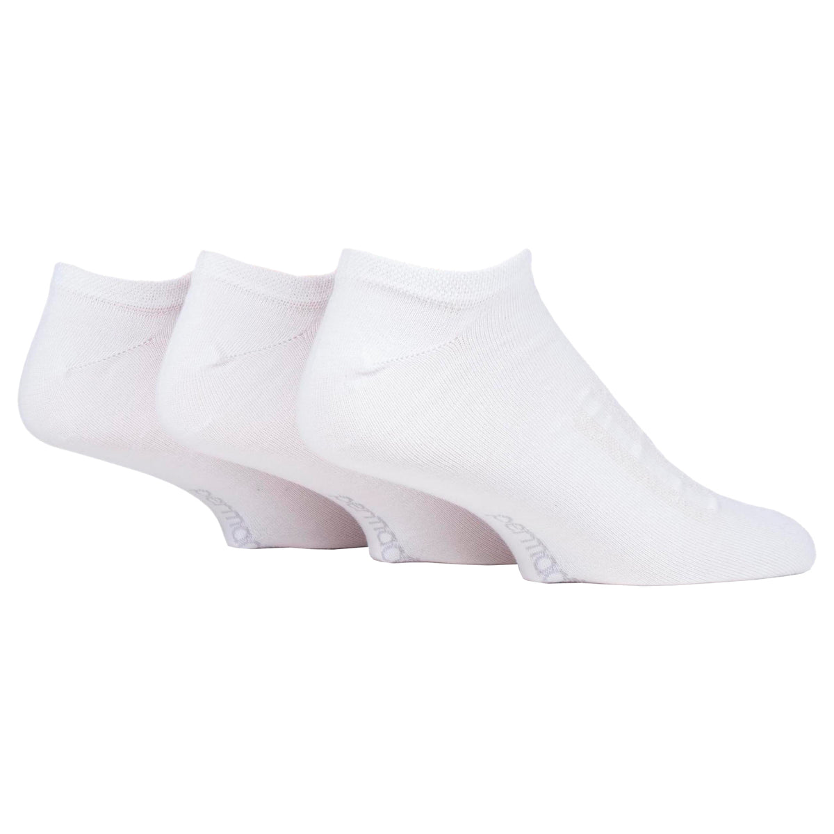 3 Pairs PermaCool Cooling Trainer Socks - White