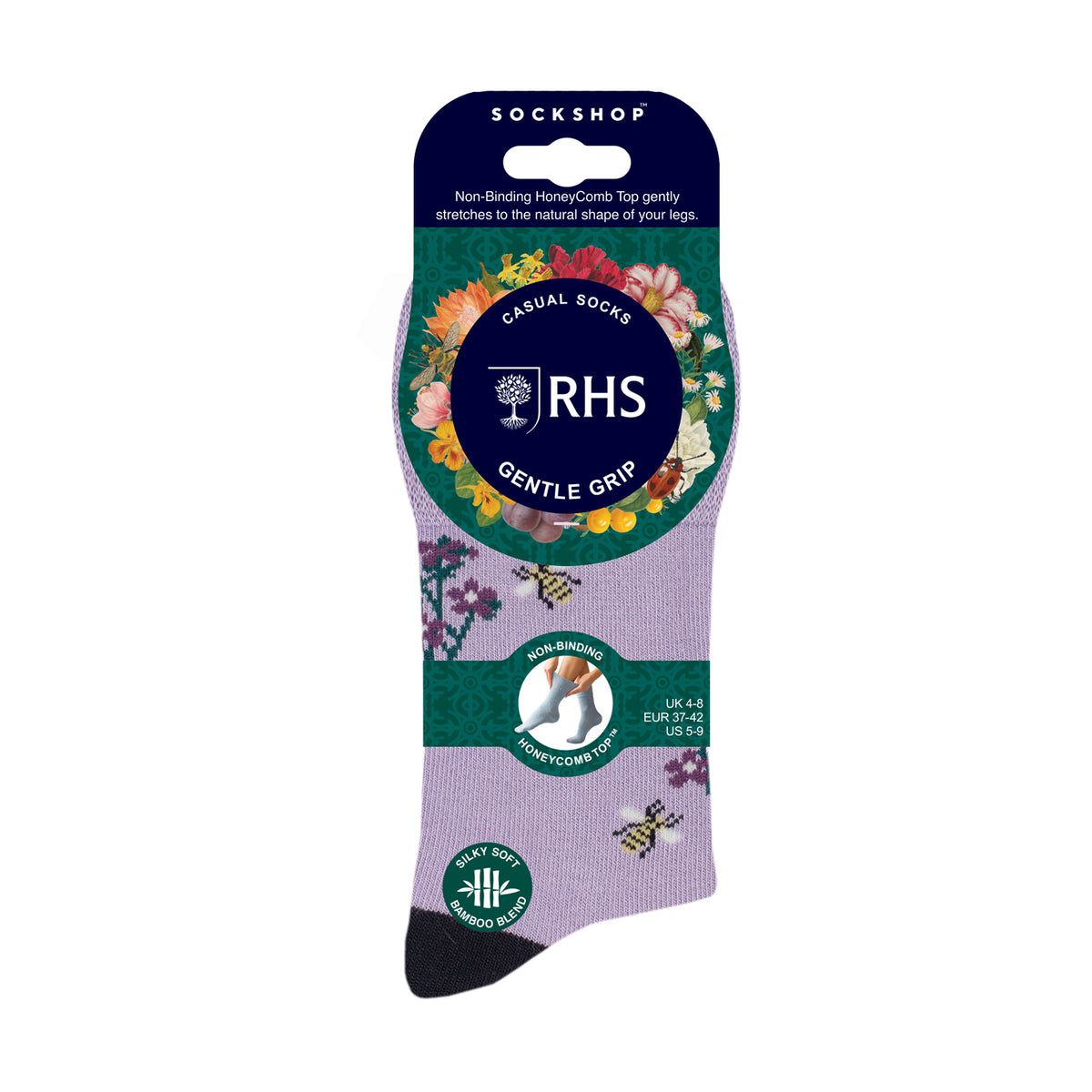 3 paires de chaussettes en coton RHS pour femme - Contraste floral