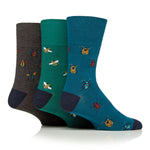Load image into Gallery viewer, 3 Pairs Men&#39;s RHS Cotton Socks - Insects

