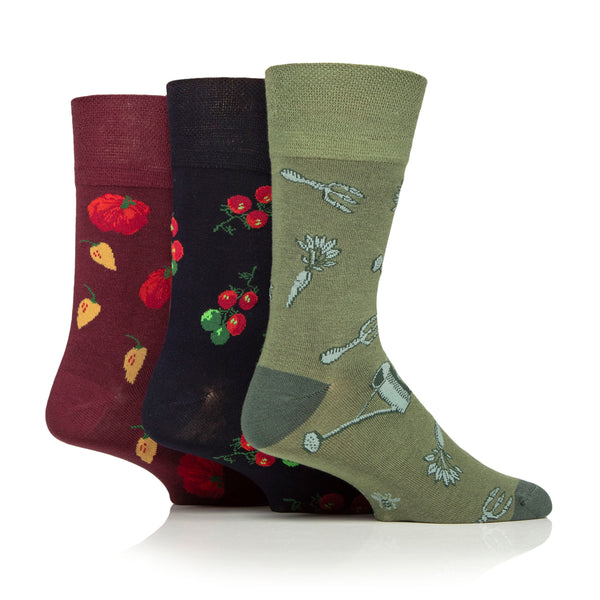 Lot de 3 paires de chaussettes en coton RHS pour homme – Insectes