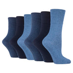 Load image into Gallery viewer, 6 Pairs Kids Cotton Socks - Blue
