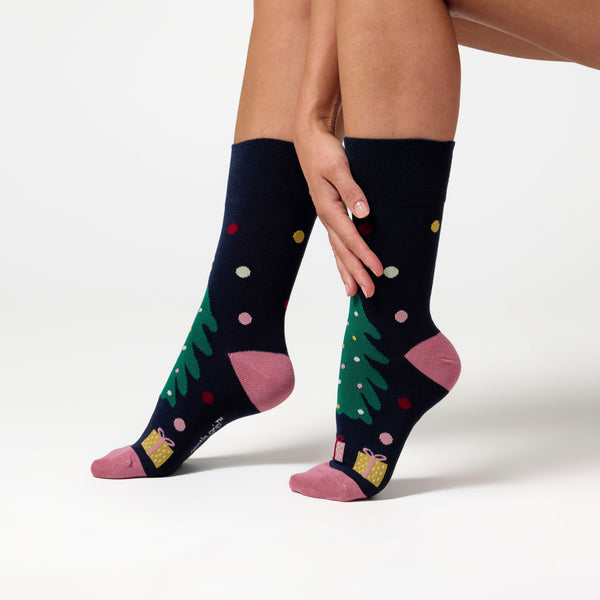 3 Paar Fun Feet Weihnachtssocken für Damen – Merry and Bright
