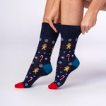 Load image into Gallery viewer, 3 Pairs Ladies Fun Feet Christmas Socks - Reindeer Mix
