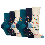 Load image into Gallery viewer, 6 Pairs Ladies Fun Feet Cotton Socks - I&#39;m a Dog Person
