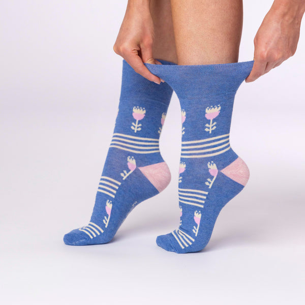 3 Paar Damen Baumwollsocken - Retro Charm