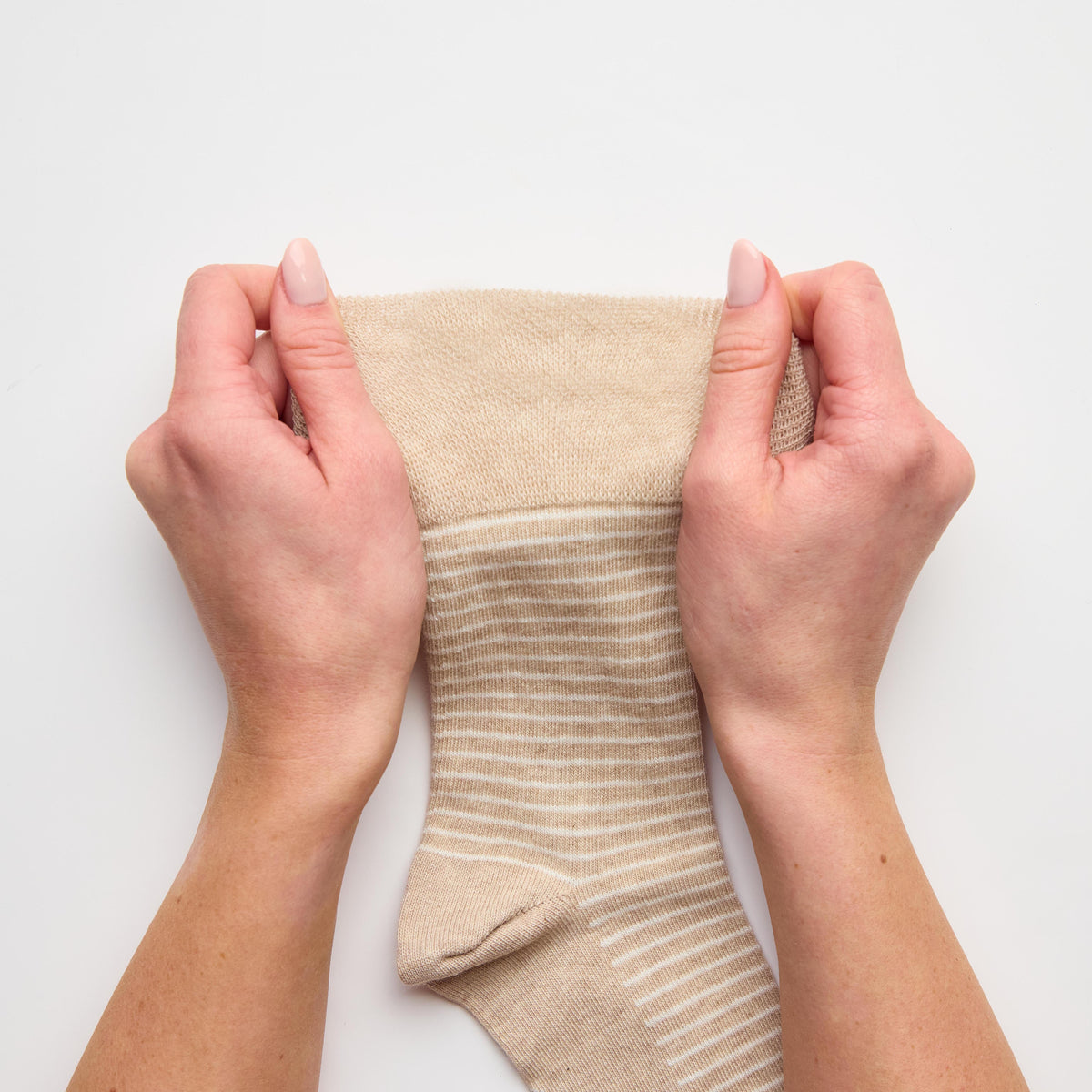 3 Pairs Ladies Varsity Stripe Cotton Socks - Brown