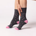 Load image into Gallery viewer, 6 Pairs Ladies Cotton Socks - Speckled
