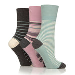 Charger l&#39;image dans la galerie, 3 paires de chaussettes en coton pour femme – Rayures Reverie
