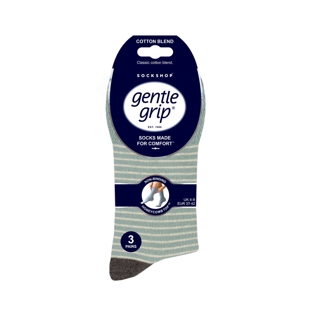 3 paires de chaussettes en coton pour femme – Rayures Reverie