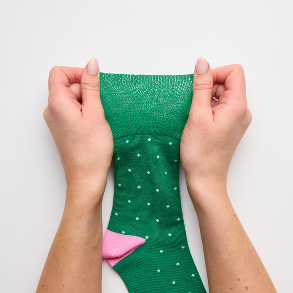 3 Pairs Ladies Cotton Socks - Micro Polka Dot