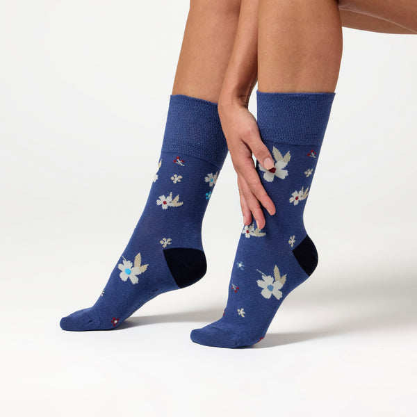 3 Pairs Ladies Cotton Socks - Heirloom