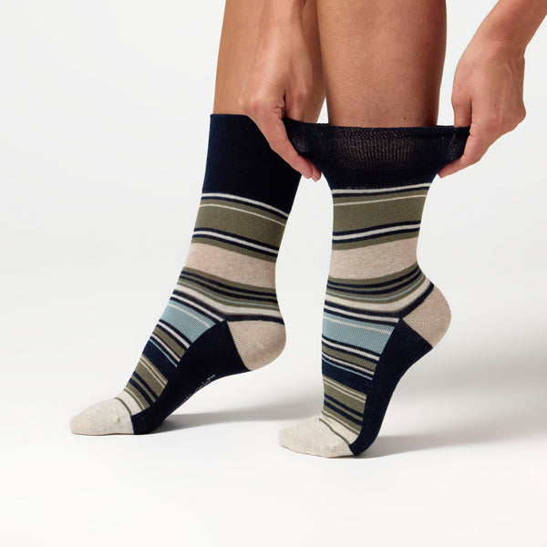 3 Pairs Ladies Cotton Socks - Office Party