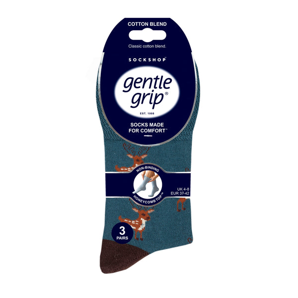 3 Pairs Ladies Cotton Socks - Winterlings