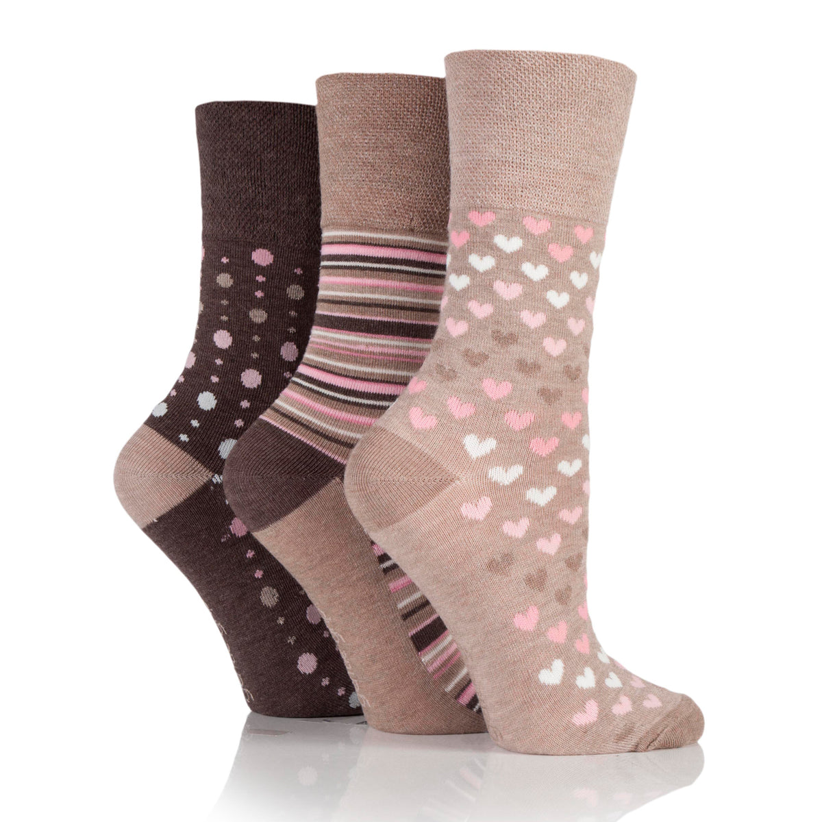 Ladies bamboo socks neutral pack
