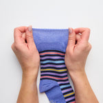 Lade das Bild in den Galerie-Viewer, 3 Paar Damen Bambussocken - Stripey Array
