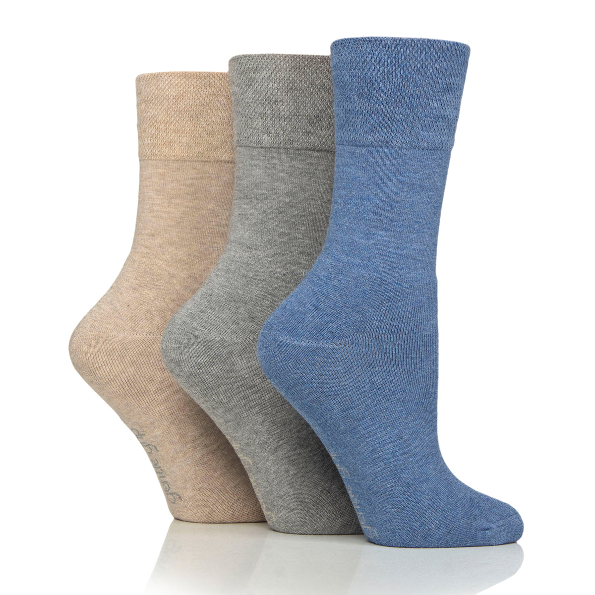 Ladies bamboo leisure socks denim mix