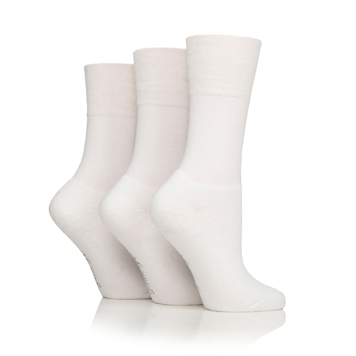 3 Pairs Ladies Sports Socks White Gentle Grip heart-lace-cuff-socks-white-ladies-lace-cuff-ankle-socks-white-bobby