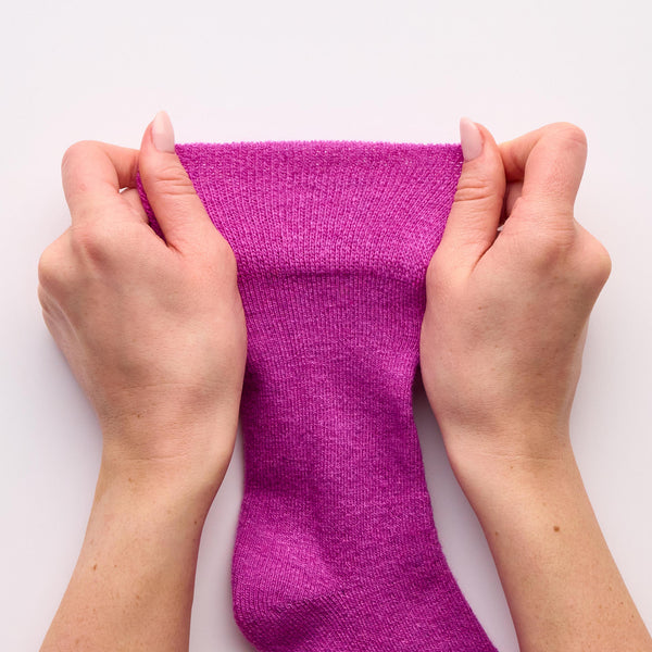 1 Paar Diabetiker-Walker-Stiefelsocken aus Wolle, Schwarz