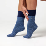 Load image into Gallery viewer, 1 Pair Ladies Thermal Socks - Soft Navy / Dream Blue
