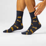 Load image into Gallery viewer, 3 Pairs Men's Fun Feet Cotton Socks - Born Free
