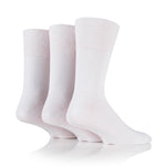 Charger l&#39;image dans la galerie, Lot de 3 paires de chaussettes Bigfoot en coton pour homme – Blanches
