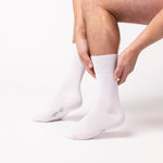 Charger l&#39;image dans la galerie, Lot de 3 paires de chaussettes Bigfoot en coton pour homme – Blanches
