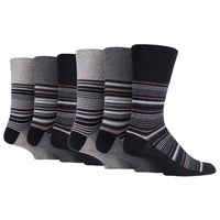 6 Pairs Men's Bigfoot Cotton Socks - Deco Noir