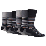 Load image into Gallery viewer, 6 Pairs Men&#39;s Cotton Socks - Deco Noir
