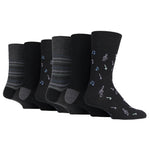 Load image into Gallery viewer, 6 Pairs Men&#39;s Cotton Socks - Musical Notes
