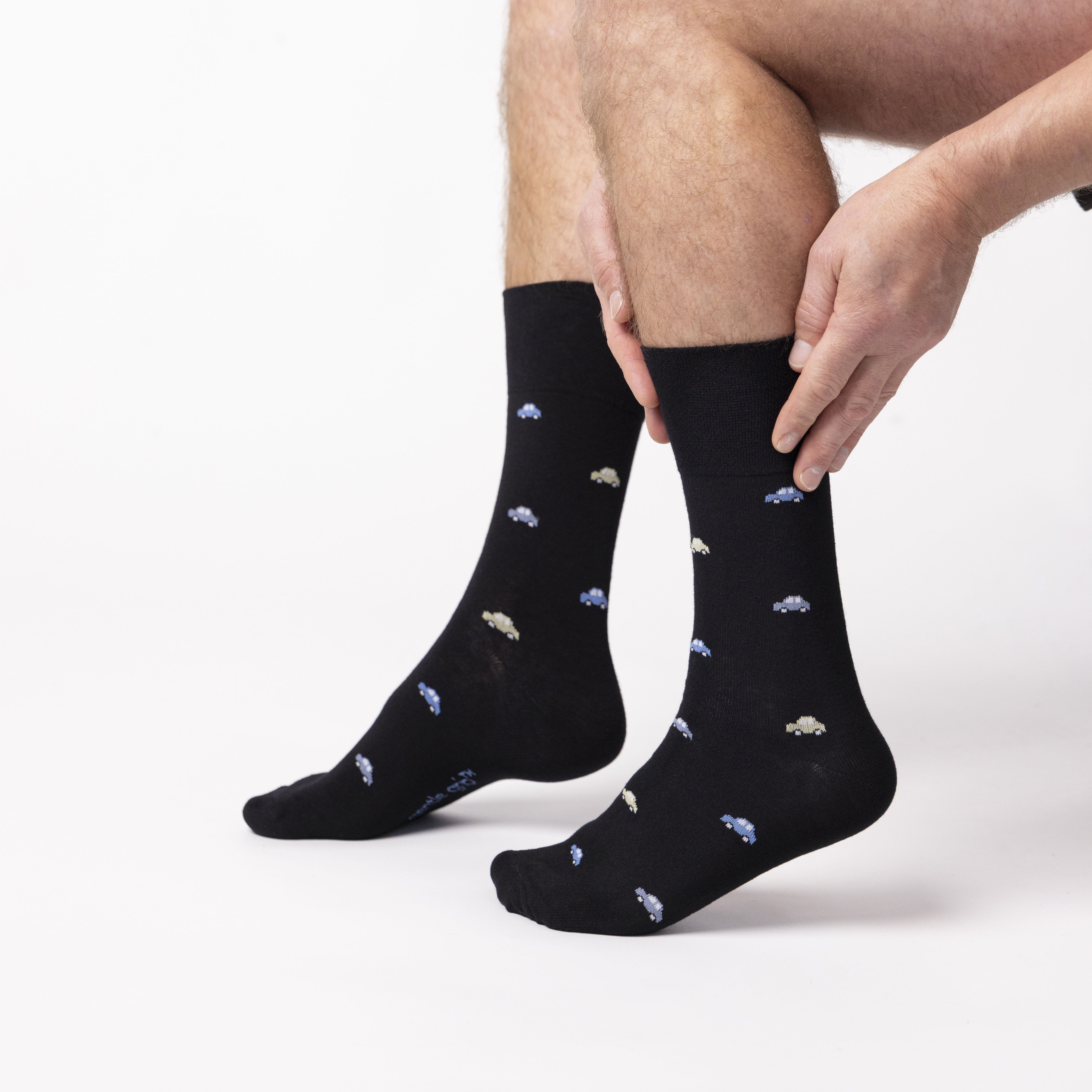 6 Pairs Men's Cotton Socks - Transport