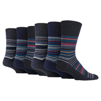 6 Pairs Men's Cotton Socks - Contemporary Ensemble