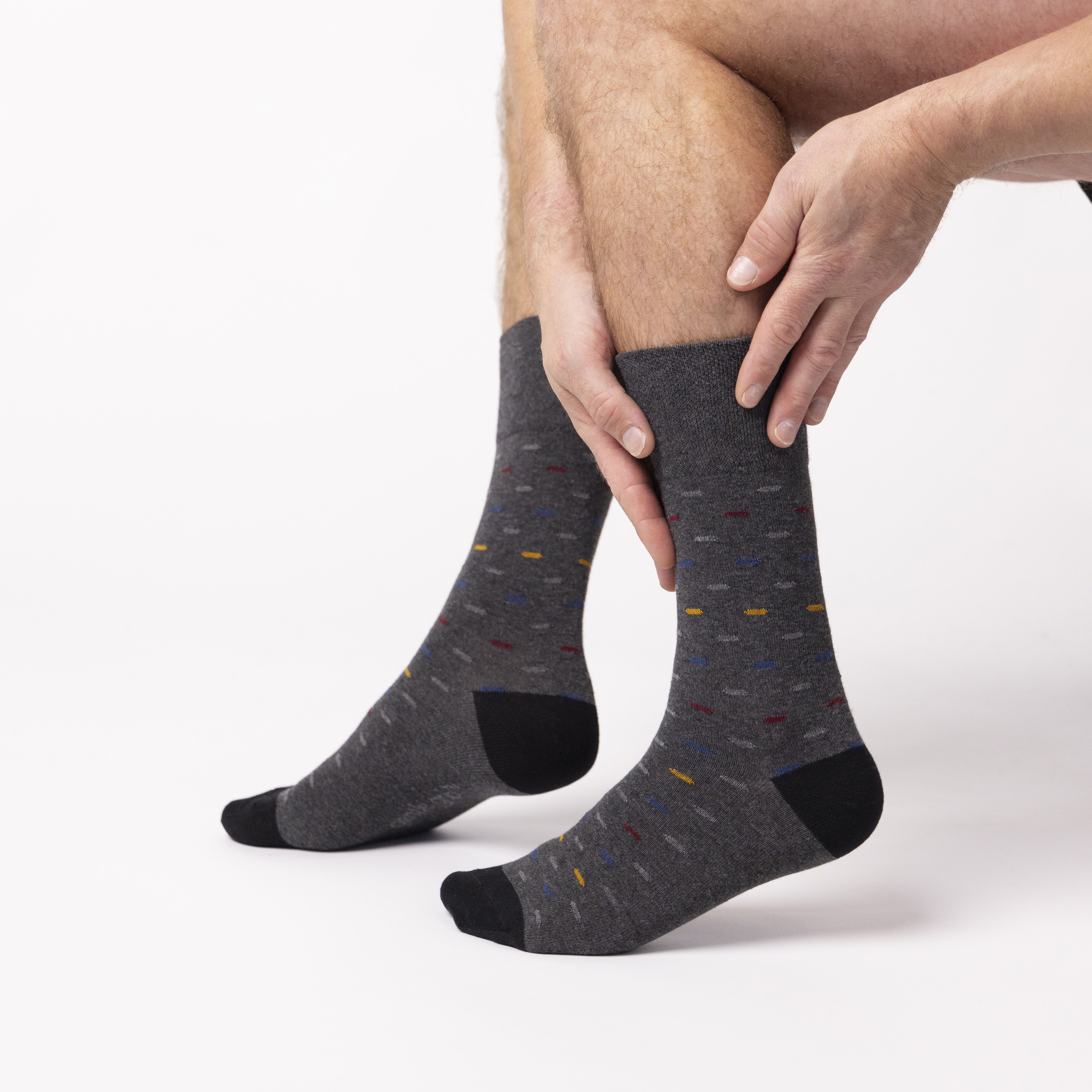 6 Pairs Men's Cotton Socks - Urban Lair