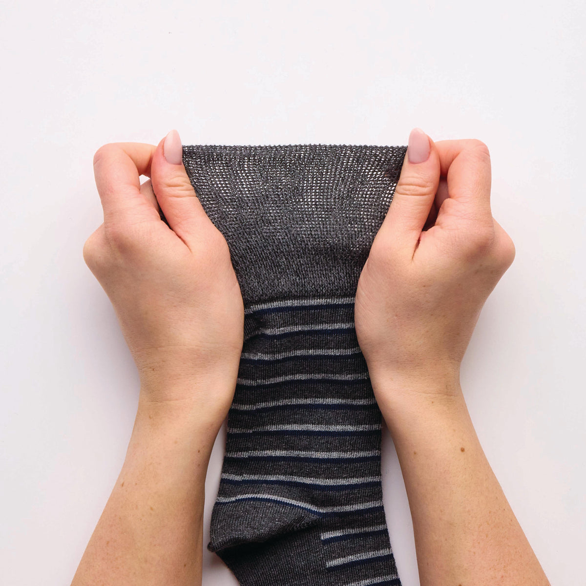 3 Paar Herrensocken Litha mit verschiedenen Streifen aus Baumwolle - Schwarz-Mix