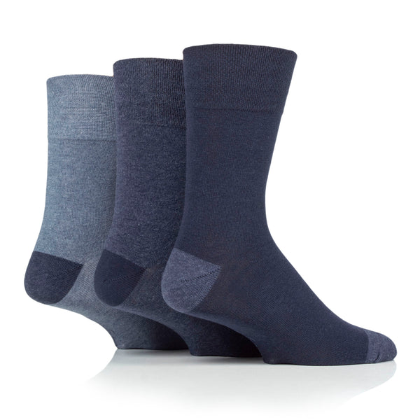 3 Pairs Men's Apex Cotton Socks - Navy