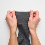 Lade das Bild in den Galerie-Viewer, 3 Paar Herrensocken aus Baumwolle mit feinen Streifen von Nova – Schwarz/Marineblau/Anthrazit
