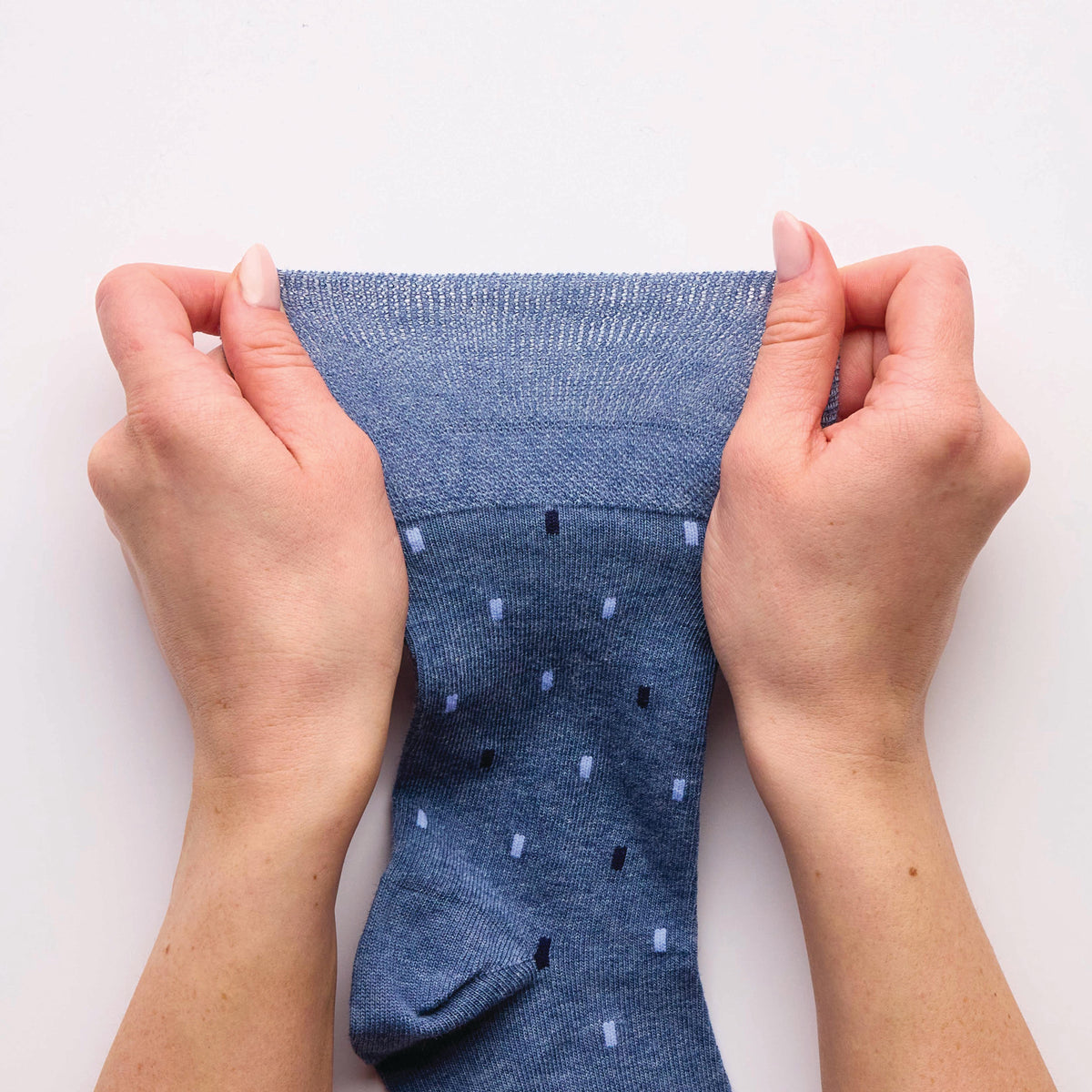 3 Pairs Men's Concerto Cotton Socks - Navy/Denim