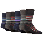 Load image into Gallery viewer, 6 Pairs Men&#39;s Cotton Socks - Homestead Stripe
