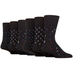 Load image into Gallery viewer, 6 Pairs Men&#39;s Cotton Socks - Micro Arc
