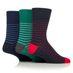 Load image into Gallery viewer, 3 Pairs Men&#39;s Cotton Socks - Compass
