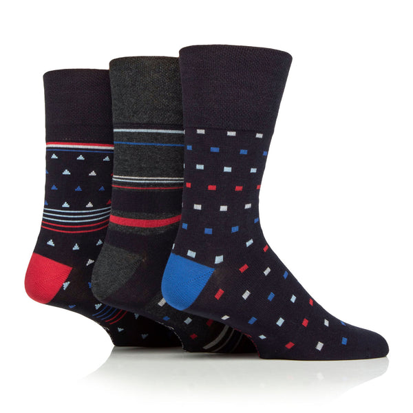 3 Pairs Men's Cotton Socks - Chilli Pepper