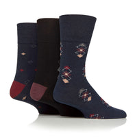 3 Pairs Men's Cotton Socks - Book Club