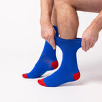 Load image into Gallery viewer, 6 Pairs Men&#39;s Colourburst Cotton Socks - Royal
