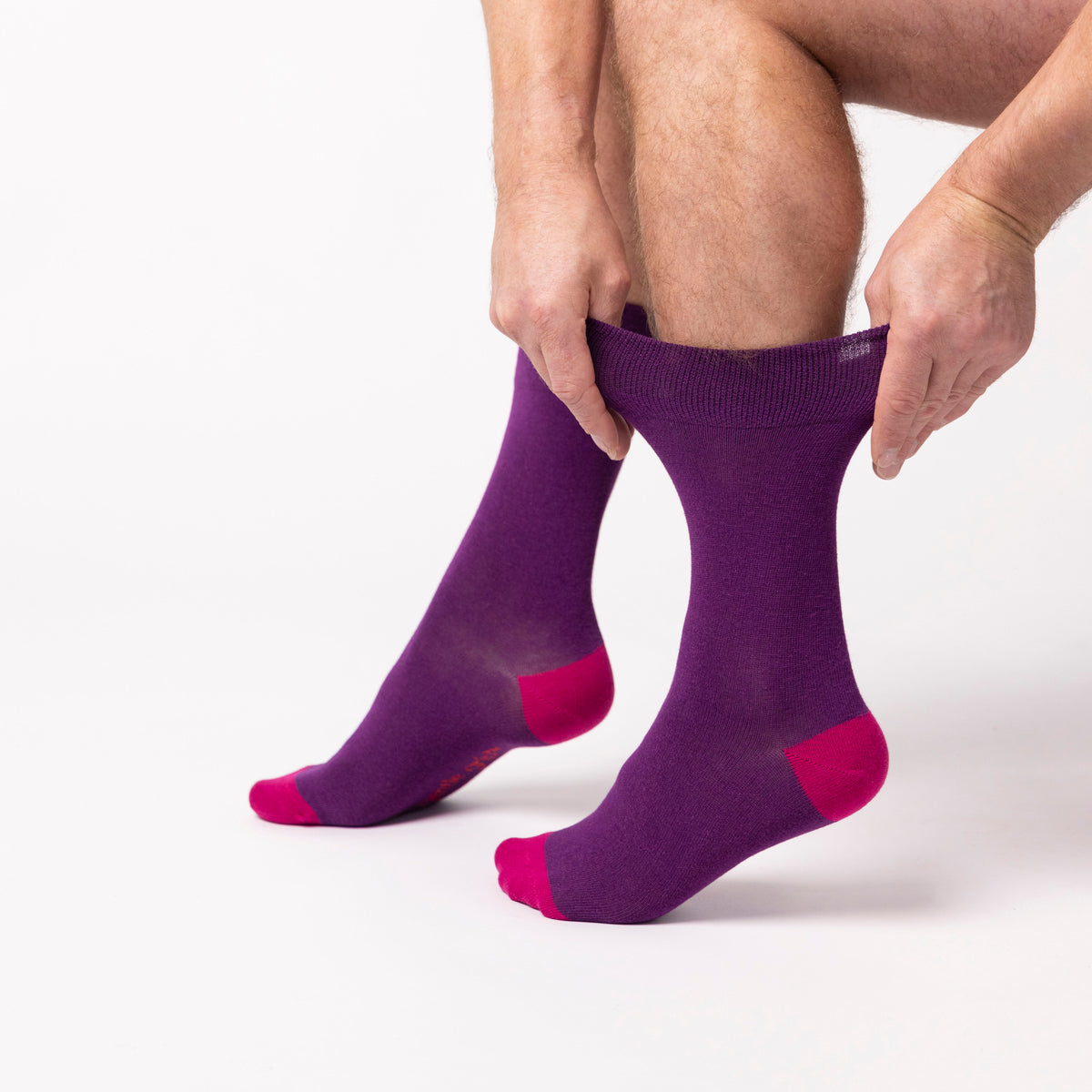 6 Pairs Men's Colourburst Cotton Socks - Fiery