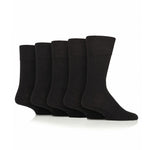 Charger l'image dans la galerie, 5 Pairs Mens Dry Comfort Socks - Black
