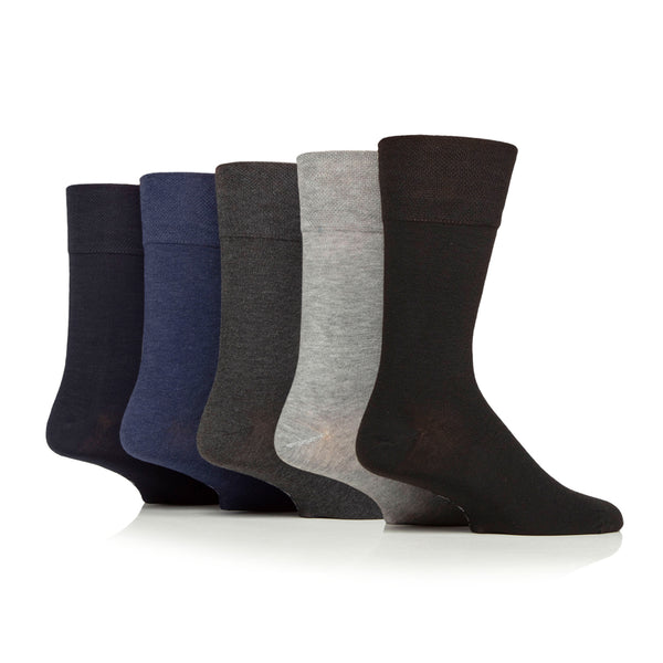 5 Pairs Mens Dry Comfort Socks - Core Mix