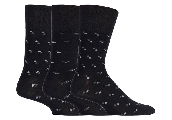 3 Paar Herren-Baumwollsocken – Modernisiertes Argyle