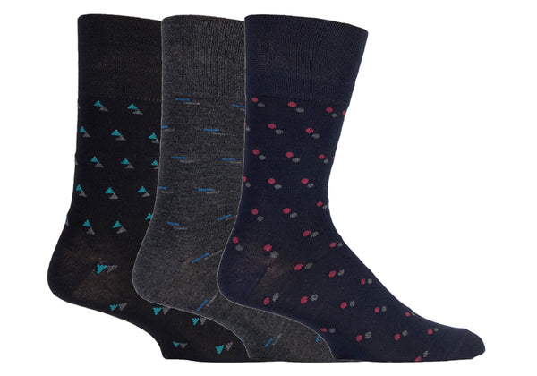 3 Paar Herren-Baumwollsocken – Modernisiertes Argyle